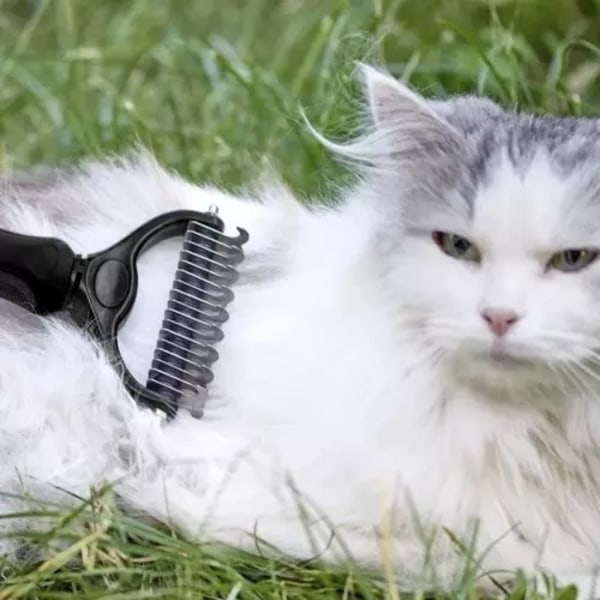 Dubbelverkande Tovutredare och Borste för Hund, Katt och Husdjur