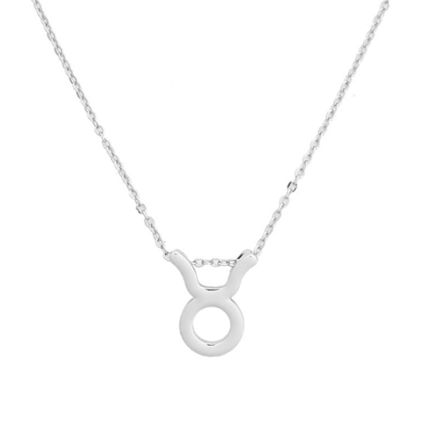 Gåvohalsband Stjärntecken Oxen Taurus Halsband silver
