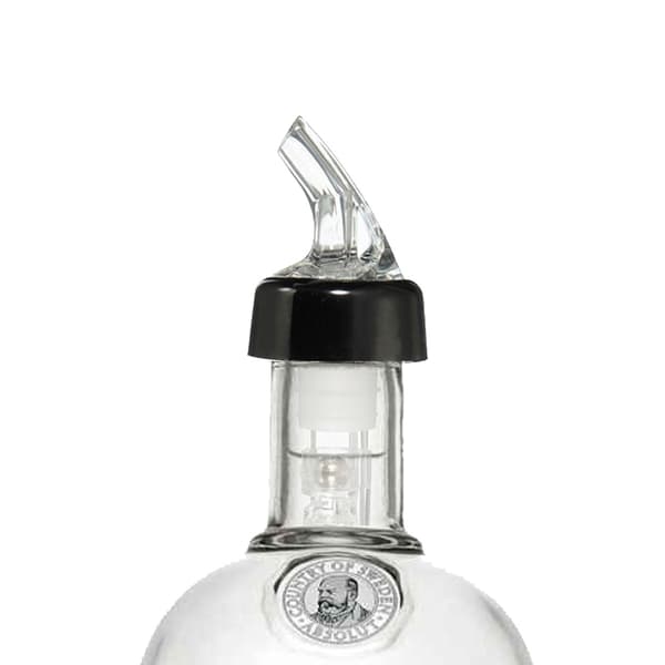 2-pack mål Pourer 20ml Matered Popp Pip Druck Cift Blackpip svart