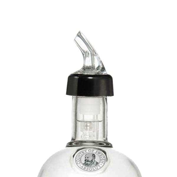 2-pack Measure Pourer 20ml Måttande Hällpip Droppkork Flaskpip svart