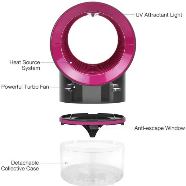 Mygfangere UV Mosquito Killer Insect Killer USB grå