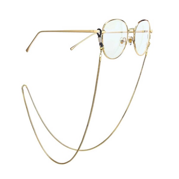 Senils String Gold Chain Eyeglassed Eyeglassed pääntie kulta
