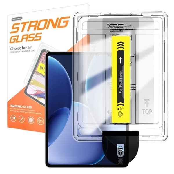 Easy Install iPad Pro 12,9 (2018–2022) Skjermbeskytter HD Herdet Glass Transparent