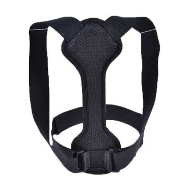 Stærk bageste vest Holding Vest For Better Posture Ryglæn Unisex sort one size