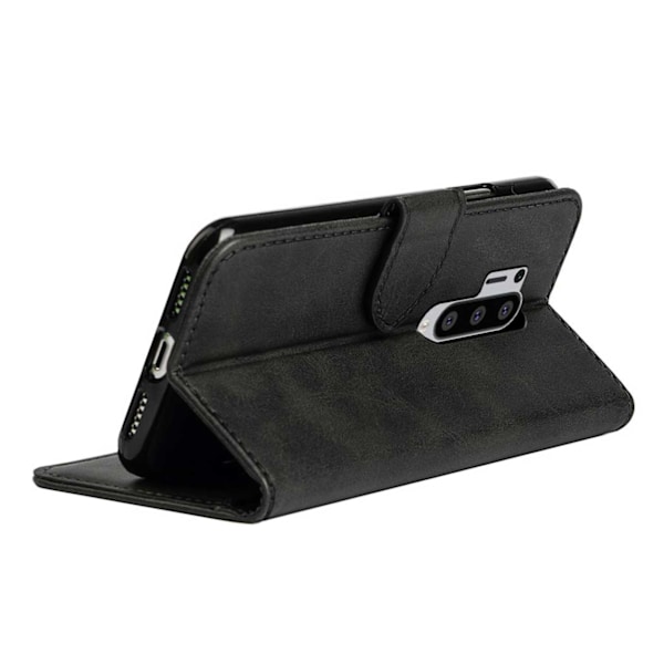 OnePlus 8 Pro lompakko kotelon nahkainen kotelo musta musta