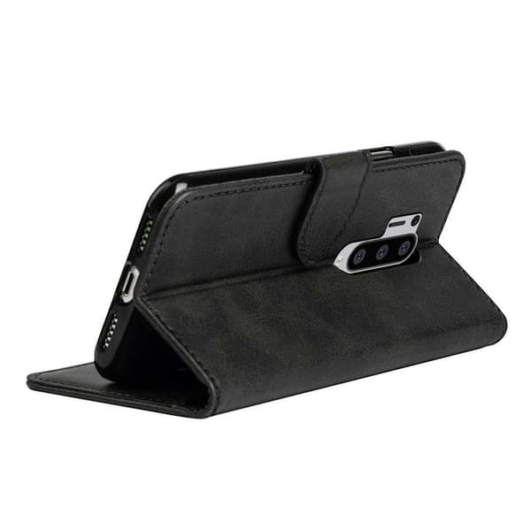 OnePlus 8 Pro Wallet læder læder læder taske sort sort