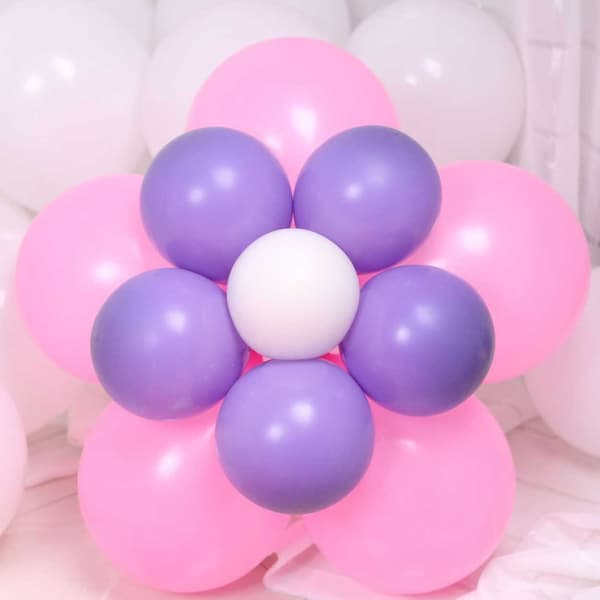 Ballongblomma 10-pack - Ballonghållare för Dekoration transparent