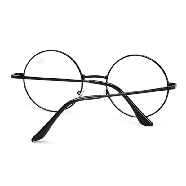 Retro Runda Läsglasögon Svart Styrka  1.0 Glasögon svart