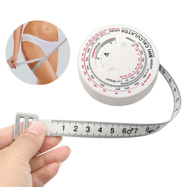 BMI Måttband Kalkylator vit