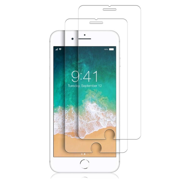 2-pack iPhone 7 Screen Protector HD Protection Plastic Display Film gjennomsiktig