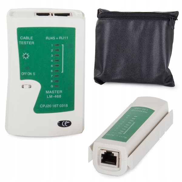 Nettverkstester RJ45 / RJ11 – Kabeltester for LAN