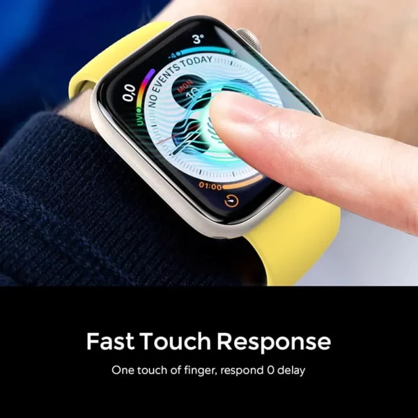 Apple Watch 41mm Heltäckande Skärmskydd Easy Install transparent