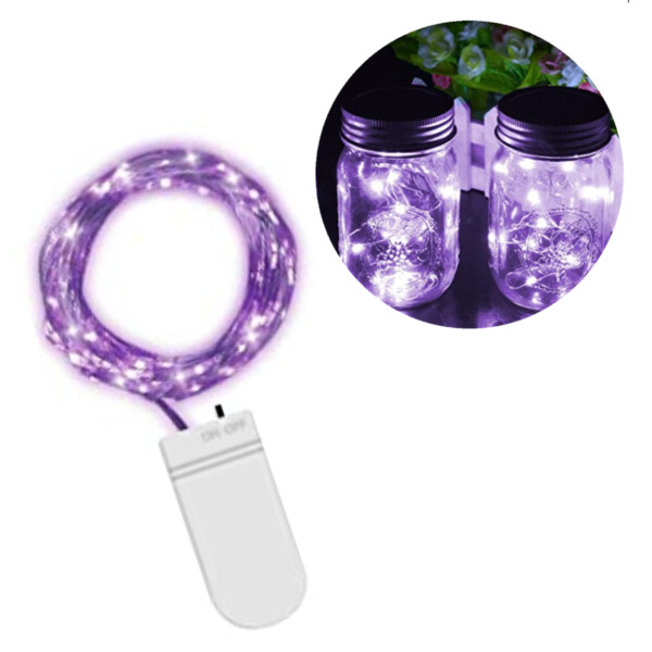 1M Mini LED Light Loop Battery -Drift lilla lilla