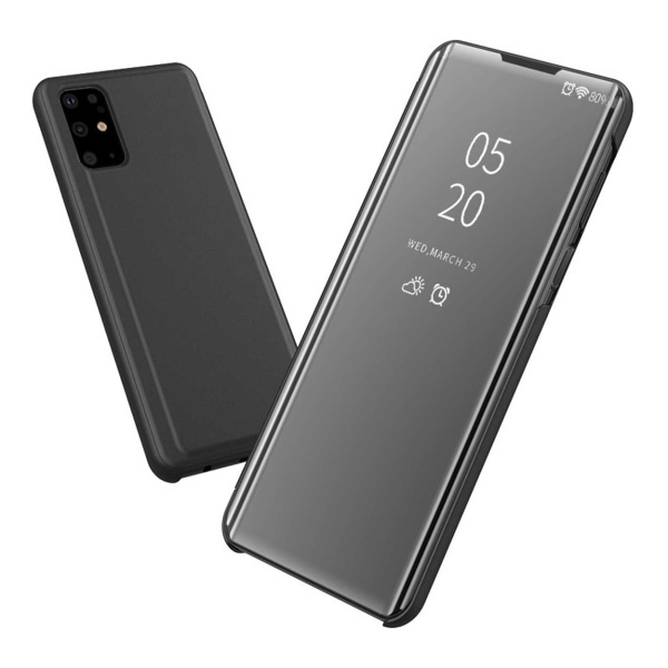Samsung Galaxy S21 Ultra Clear View -kotelo kosketustoiminnolla musta