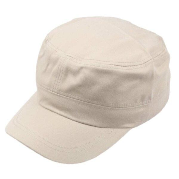 Beige Militärkeps Armykeps - Platt Armé Keps beige one size