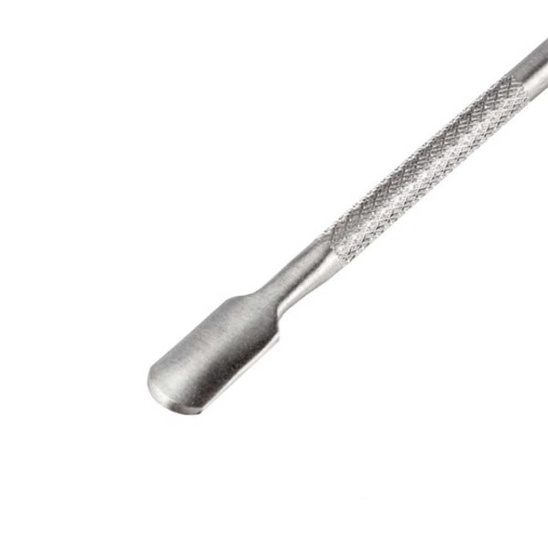 Cuticle Pusher 2-i-1 negleværktøj rustfrit stål sølv sølv