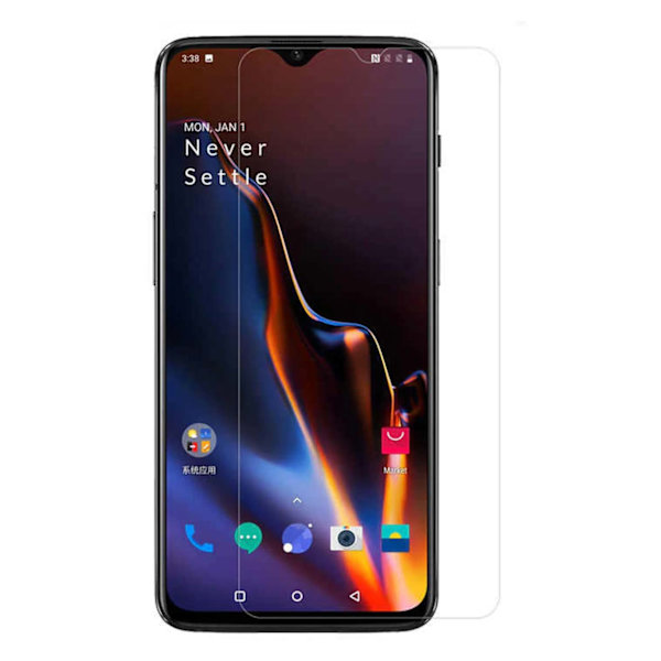 2-Pack OnePlus 7T Skärmskydd Skyddsplast Heltäckande transparent