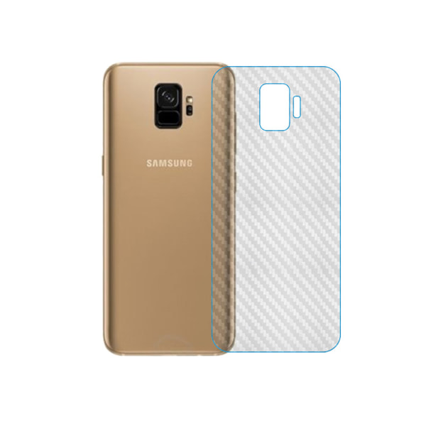 Samsung Galaxy S9 Kolfiber Skin Skyddsplast Baksida transparent