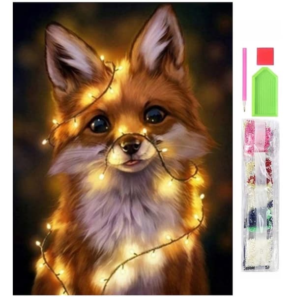 Diamantmålning 5D 30x40 cm – Räv – Komplett Diamond Painting Kit