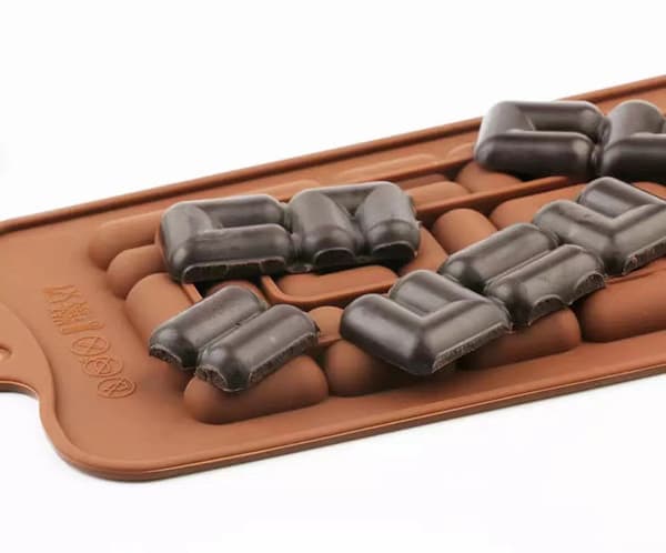 Silikonform for sjokoladekake – Form for sjokoladeplate 16 cm