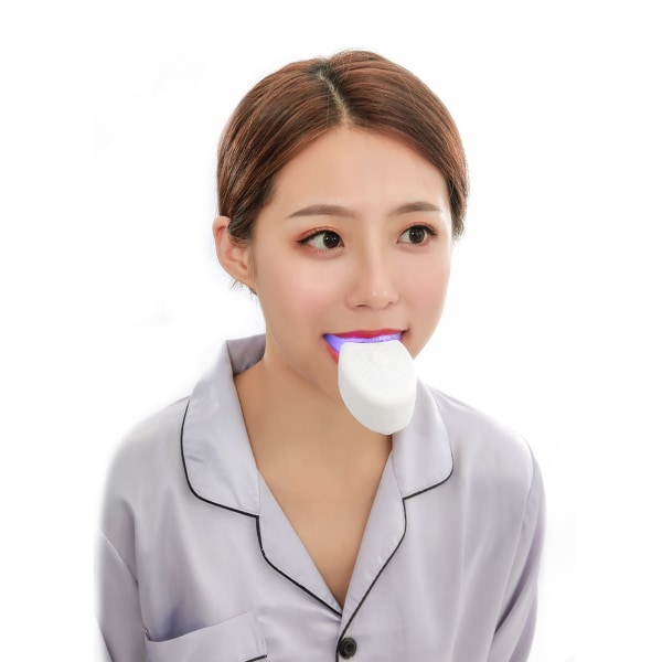 Fuldautomatisk 360 elektrisk tandbørste - levende sonisk tandbørste hvid