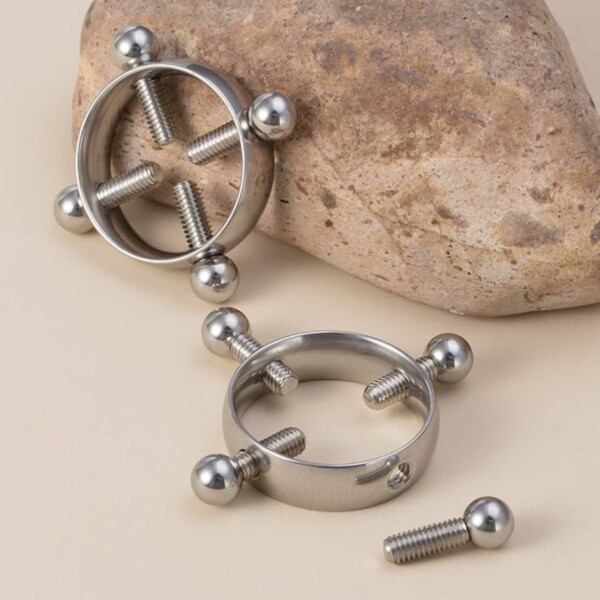Falske brystpiercing uten hull brystvorte piercing brystvorte sølv sølv