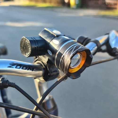 Oppladbart LED-sykkellys | For- og baklys | Supersterk CREE XM-L T6