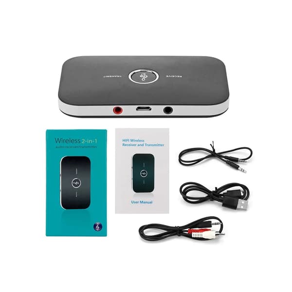 Bluetooth-sender og mottaker 2-i-1-adapter