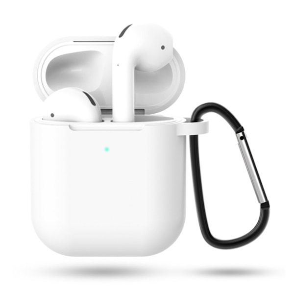 Hvite eple airpods 1/2 pose sak støtsikre beskyttelsesveske hvit