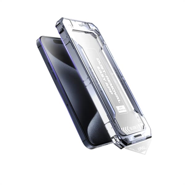 Herdet glass skjermbeskyttelse for iPhone 15 Pro Max – 9H ripebestandig, enkel, boblefri montering
