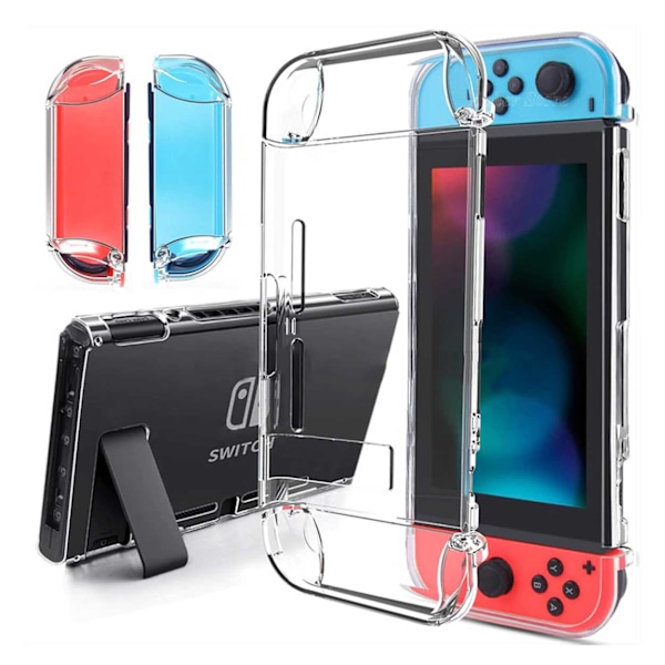 Nintendo Switch-kompatibelt Shell Hard Case i plast gjennomsiktig