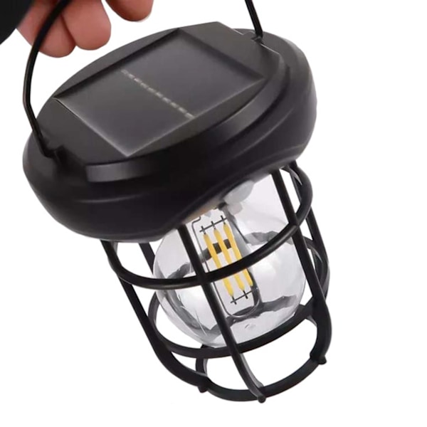 Solcellslykta med Väggfäste | 3 Lägen och Rörelsesensor svart