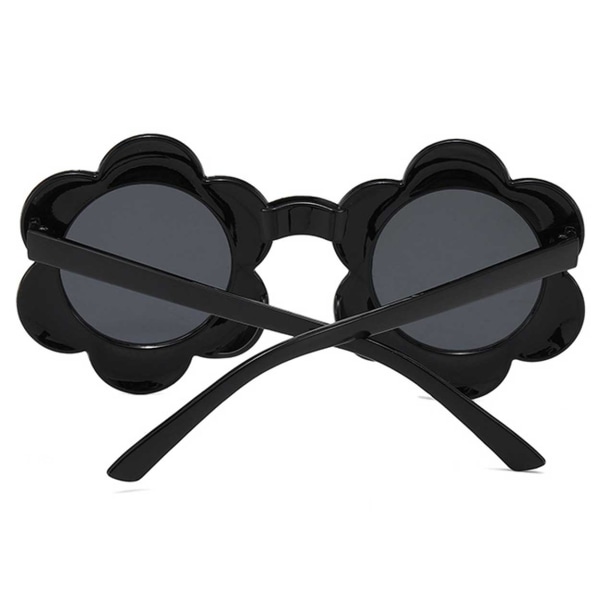 Små solbriller til børn - Børns solbriller blomst - sort sort