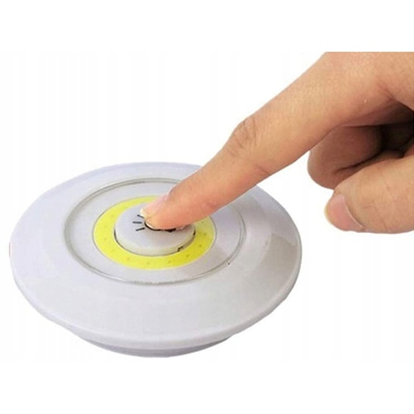 3st Trådlösa Spotlights med Fjärrkontroll - LED Lampor Kall Vit vit
