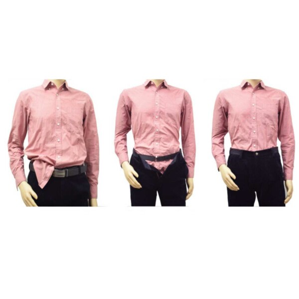 Shirt Holder - Elastic Shirt Belt - Hold skjorten fyldt sort