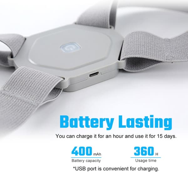 Holdningskorrigerer med sensor – smart ryggstøtte for bedre holdning
