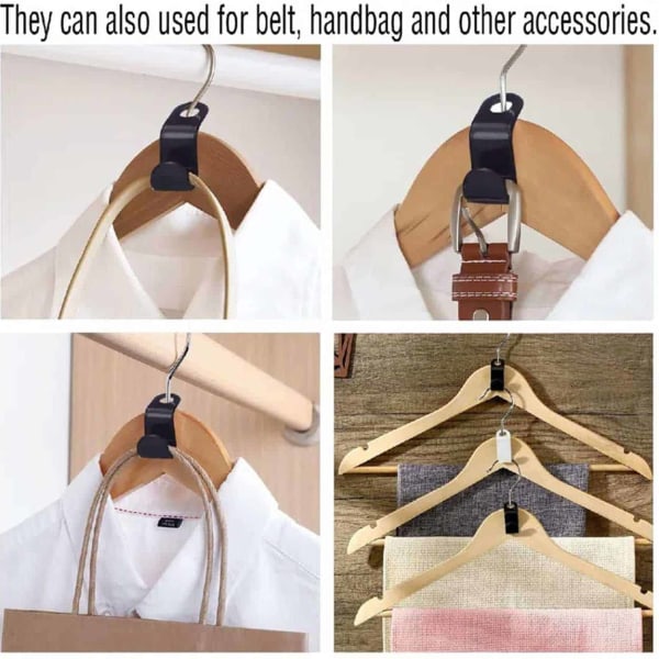 Beklædningsbøjleforbindelseskrog - arrangør - hvid, 30 -pack hvid
