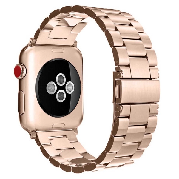 Apple Watch 1-8/SE/Ultra 42/44/45/49 Metall Länkarmband Roséguld