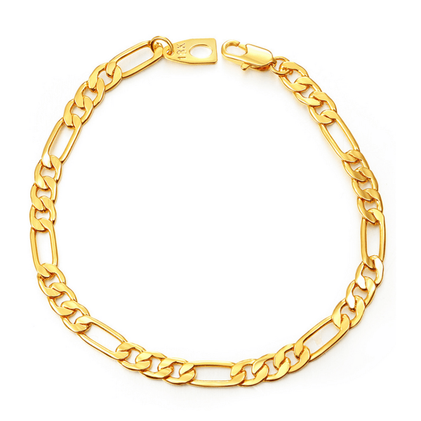 Armbånd link / kæde i guld 5mm mænds vedligeholdelse guld