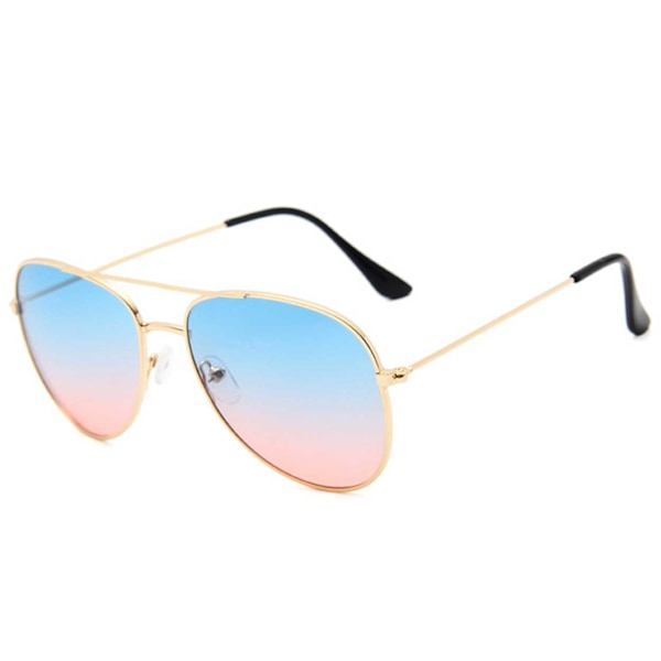 Solbriller Pilot Lady Gold Blue Tinted + Senile String gull