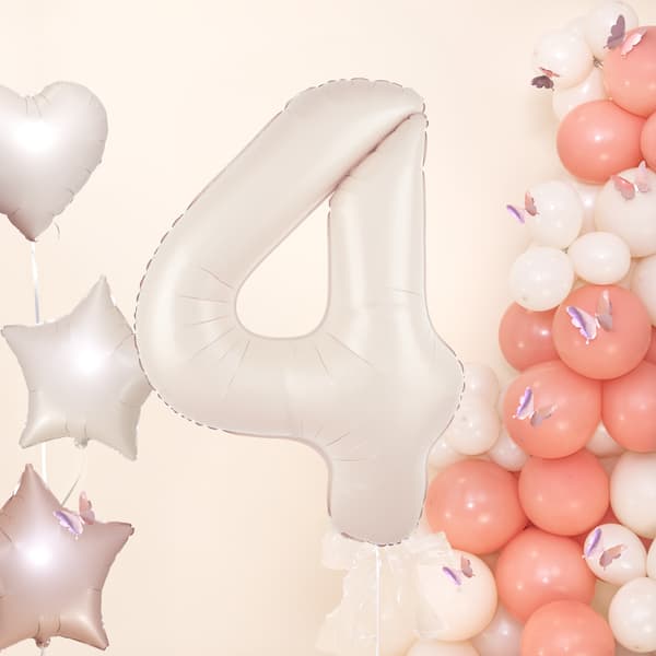 Folieballong Siffra 5 Kräm Beige 100 cm beige