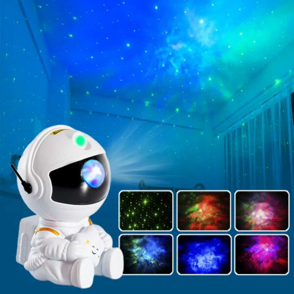 Galaxy Projector Nebula Effect - Star Projektor kaukosäätimellä valkoinen