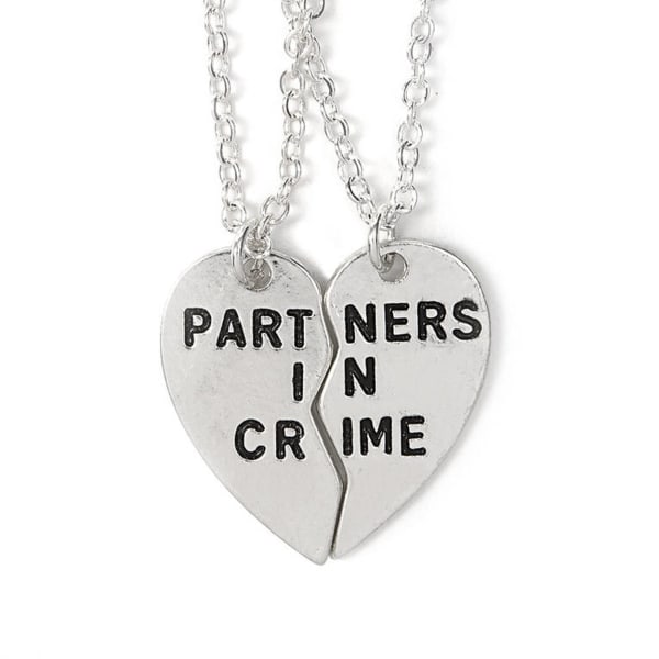 Parhalsband för Kompisar Par Partners in Crime Silver silver