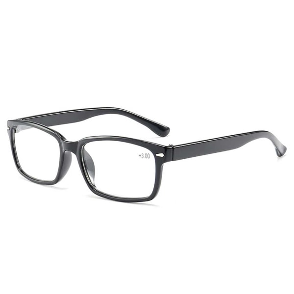 Smala Svarta Läsglasögon Styrka  3.0 Glasögon svart