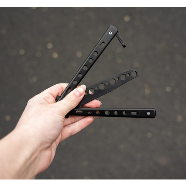 Butterfly Training Knife | Ei terävä veitsi | Musta musta