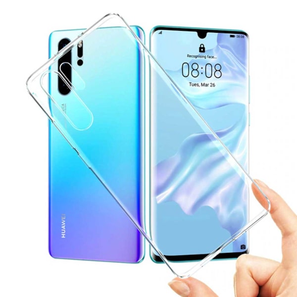 Ohut läpikuultava matkapuhelin Huawei P30 läpinäkyvä läpinäkyvä