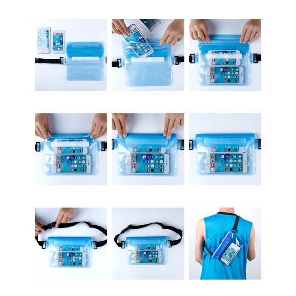 Vandtæt taske til mobiltelefon Universal Mobile Bag sort