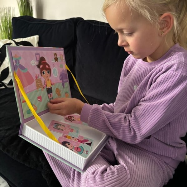 Magneettinen kirja Tyttöjen vaatteet Muoti | STEAM-oppiminen | Creative Magnetic Playset