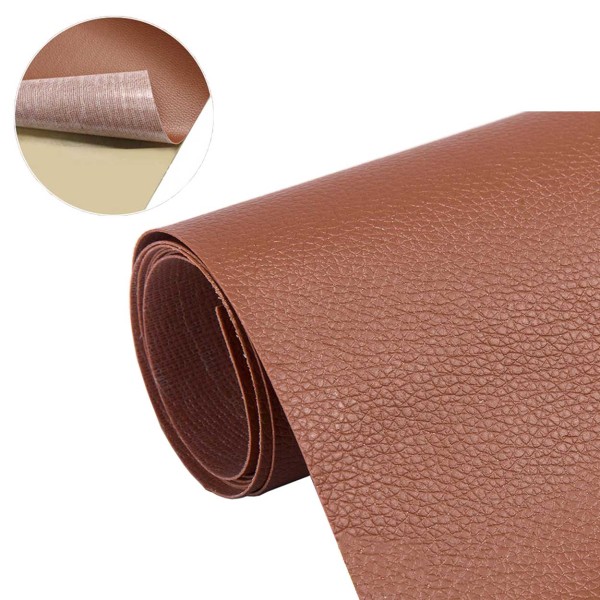 Selvklæbende læder fix reparationsindretning patch til sofa brun 35*137 brun