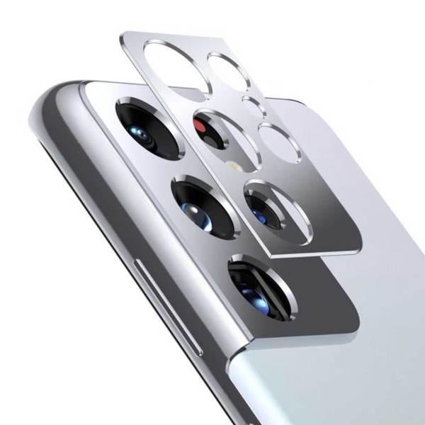 Galaxy S21 Ultra Lens Cover Beskyttelse til Kamera Kamera Sølv sølv